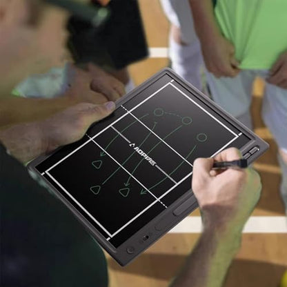 Electronic Volleyball Coaching Board, 15 Inch LCD Volleyball Tactical Board, Clipboard for Coaches, Strategy Board with Stylus and Storage Bag, Training Equipment, for Competition Training