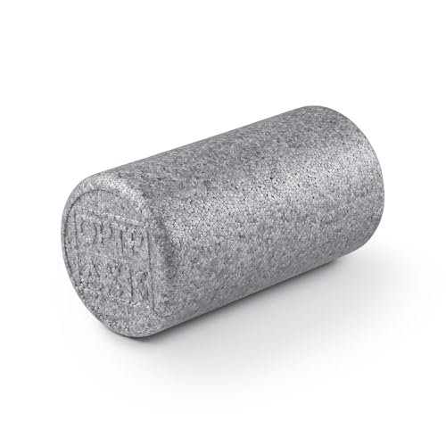 OPTP Silver AXIS Foam Roller, Moderate Density for Sports Medicine, Physical Therapy, Pilates, Yoga - Myofascial Release on Trigger Points (Silver Moderate Density, 12" x 6" Round) - size: Silver - 12" x 6" Round