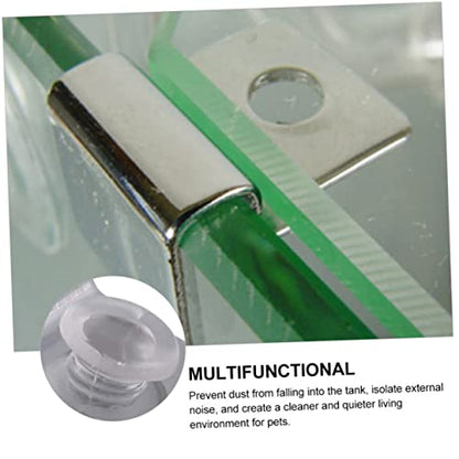 BESPORTBLE 8pcs Stainless Steel Aquarium Cover Support Holders for Glass Durable Fish Tank Clips for Easy Cleaning and Water Changes Compatible Open Tanks and Pet Boxes
