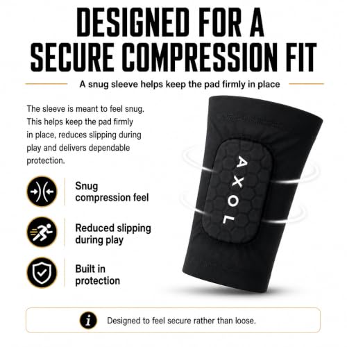AXOL Built in Sleeve Shin Pads | Ultra Protection Gel Shin Guards - size: Adult (13+)