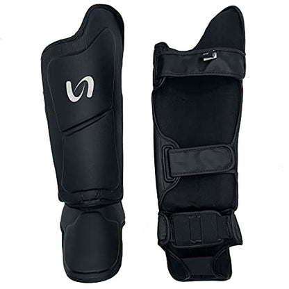 Ultimate - Strike Shin Instep Guard for Boxing MMA Muay Thai Training - size: Large
