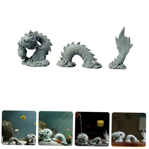 Ipetboom 1 Set Fish Tank Decorations Animal Dragon Sculpture Decor Decorative Dragon Decor Ornaments Decorative Figurine Modeling Synthetic Resin China Office
