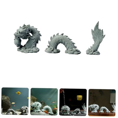 Ipetboom 1 Set Fish Tank Decorations Animal Dragon Sculpture Decor Decorative Dragon Decor Ornaments Decorative Figurine Modeling Synthetic Resin China Office