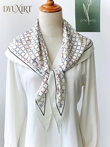 Triangle Shawls Scarf Head Hair Neck For Women Scarves Fashion Silk Feeling Lady Lightweight 51 * 23.6inch - color: K21-ring Clasp（51*23.6inch）