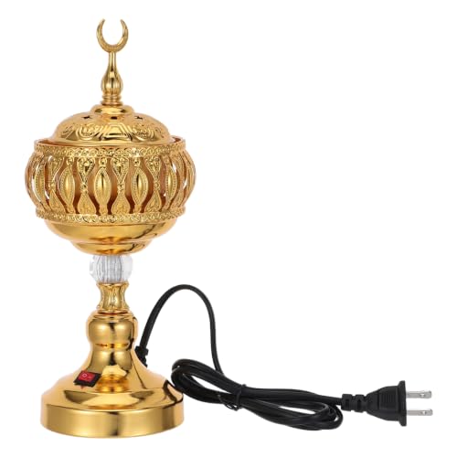 DECHOUS Bakhoor Burner: Arabian Style Electric Incense Burner Plug in Censer for Home Office Aroma, Middle Eastern Bukhoor Censer for Yoga Spa Relaxation, Us Plug