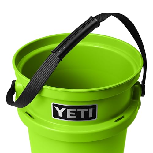 YETI Loadout 5-Gallon Bucket, Impact Resistant Fishing/Utility Bucket - color: Venom