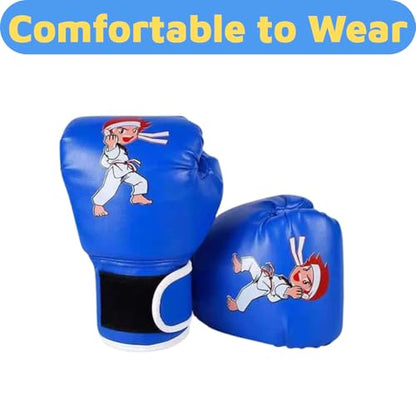 Boxing Gloves for Kids Kids Boxing Gloves Red Blue - color: blue, size: kung fu