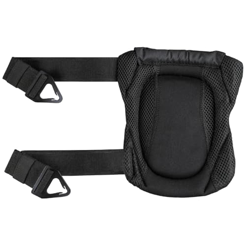KLEIN TOOLS 60895 Knee Pads for Men and Women, Heavy Duty Semi-Round Stabilizer Gel Knee Pads with Adjustable Elastic Straps, for Construction, Flooring, Gardening, Black - size: Stabilizer