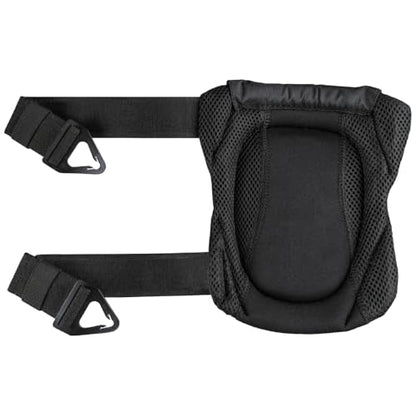 KLEIN TOOLS 60895 Knee Pads for Men and Women, Heavy Duty Semi-Round Stabilizer Gel Knee Pads with Adjustable Elastic Straps, for Construction, Flooring, Gardening, Black - size: Stabilizer