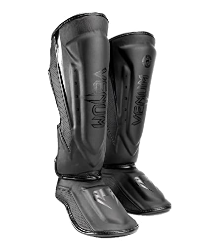 Venum Venum Elite Evo Shin Guards - color: Black/Black, size: Medium