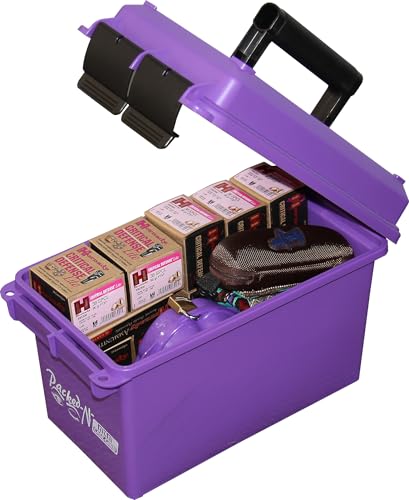 MTM AC50C-25 Ammo Can, 50-Caliber, Heavy-Duty Dual Latching System, Rugged Polypropylene Plastic, O-Ring Seal System, Water Resistant, Bulk Ammo Storage, USA Made, Purple - color: Purple