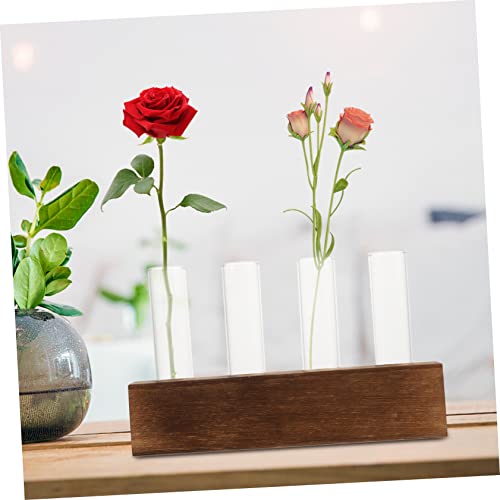Abaodam Glass Flower Tubes Cleaning Brush Plant Terrarium Air Plant Holder for Home Decor