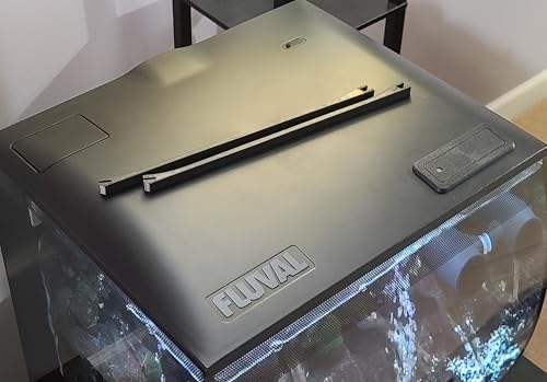 Lid Props for Fluval Flex Series Aquariums, Pair (Black) - color: Black