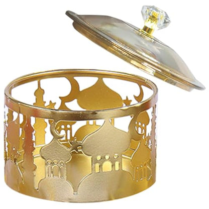 MAGICLULU Metal Ramadan Candy Tray Eid Decor Serving Dishes Fruit Decor Ramadan Elements Tray