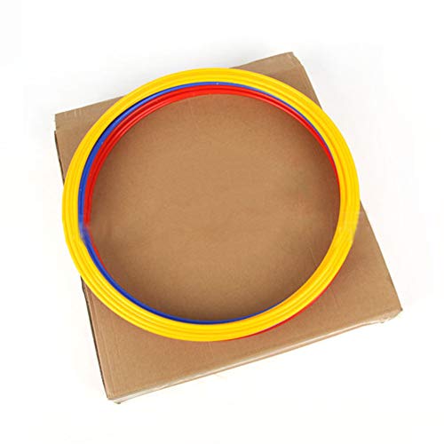 plplaaoo 6PCS Agility Training Rings,Training Speed Rings,Multicolor Speed Agility Rings Set, Football Control Skills Agility Loop, Multifunction Agility Training Rings for Agility Footwork Training
