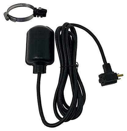 Sump Pump Tethered Float Switch, Universal Float Switch Replacement with Piggyback Plug for Sewage and Sump Pump, Superior Backup Float Switch with Reliable Water Level Sensor - 20 foot cord - style: 20' Cord