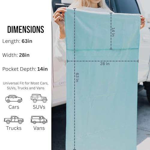 Car Seat Towel | Premium Microfiber Towel Seat Covers for Cars | Universal Fit & Machine Washable | Portable Car Seat Towel Cover After Gym, Yoga, Beach Navy - color: Navy