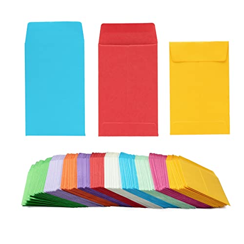 500 Pieces Colorful Small Coin Envelopes for Seed, 2.25×3.5 inch