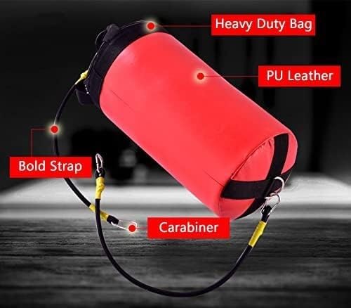 Speed Bag for Boxing, Punching Bag with Stand Adult, Large Boxing Speed Bag Doorway Double End Punching Ball, Portable Reflex Bag for Reaction, Agility, Fight Skill