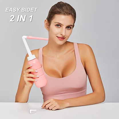 Peri 산후 관리용 병, 회 클렌징 및 회복을 위한 거꾸로 된 병, 산후 필수 질 세정제, 여성용 휴대용 여행용 비데 스프레이 - size: 1 pc