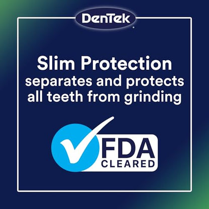 DenTek Comfort-Fit Dental Guard, 1 Storage Case & Pack of 2 Guards | FDA-Cleared Mouth Guard, For Grinding Teeth at Night, Ready to Wear & Adjustable, Non-Bulky Bite Pads, Slim Protection