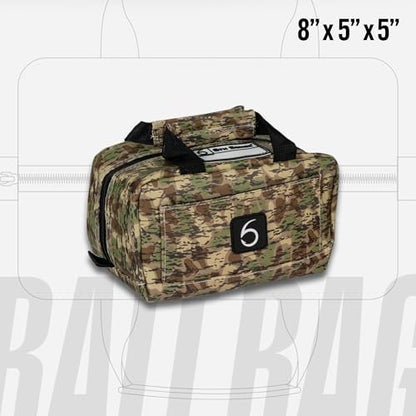 6th Sense Fishing Small Bait Bag – Durable Soft-Sided Storage for Soft Plastics (Caddo Camo - Brown) - color: Caddo Camo - Brown