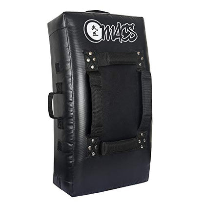 MACS Curved kick shield Thai pad for training Martial Arts punches and kicks blocking surface, strike body sports shield Adult Size 28"x15" and Kids Size 24''x13''- 1 Piece