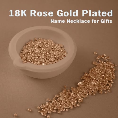DayOfShe Custom Name Necklace for Women Gifts, 18K Gold Plated Layered Names Necklace Personalized Gifts for Birthday - color: Style 5-Rose Gold