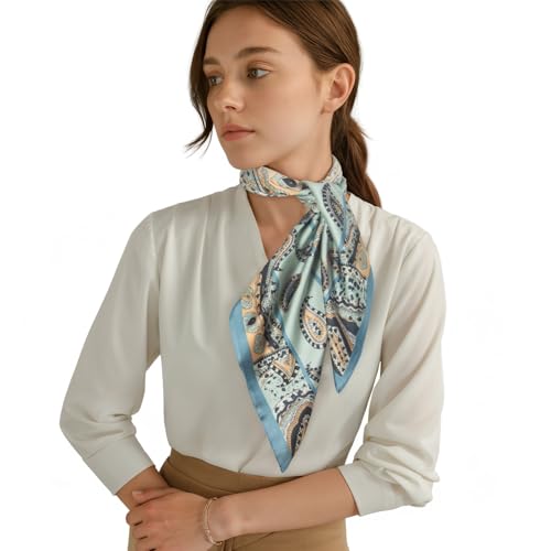 RIIQIICHY Women Head Hair Scarf Like Satin Silk Scarf Sleeping Hair Wrapping Night 27.5" - color: C011