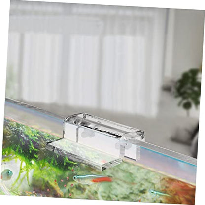 BESPORTBLE 12pcs Acrylic Fish Tank Cover Support Bracket Aquarium Holder for Open Tanks Turtle Pet White