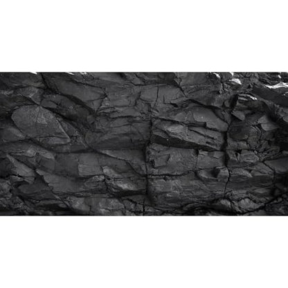 30x18 inches Stone Aquarium Background Black Rock Fish Tank Background Rocky Terrarium Backdrop Polyester