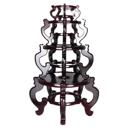 Oriental Rosewood Fish Bowl Stand (8.5" W X 7" H)