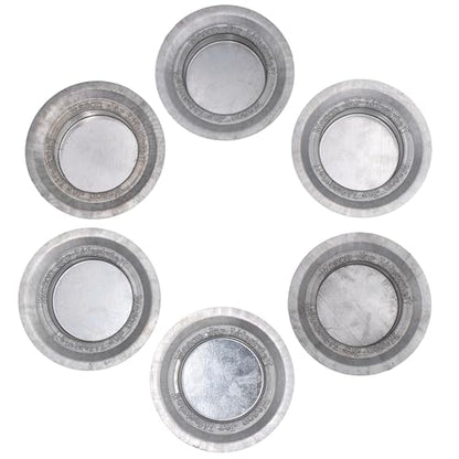 Tea Light Candle Holder Metal Lid Inserts by Mason Jar Lifestyle (6 Pack, Regular Mouth) - size: Regular Mouth