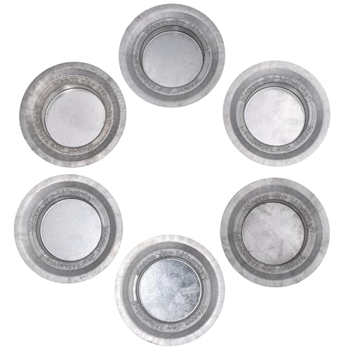 Tea Light Candle Holder Metal Lid Inserts by Mason Jar Lifestyle (6 Pack, Regular Mouth) - size: Regular Mouth