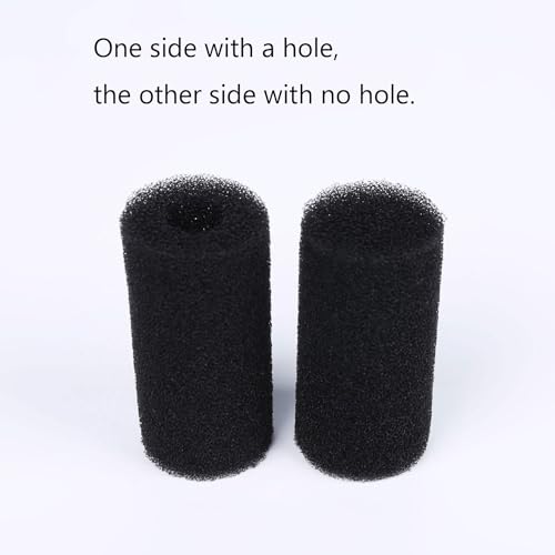 8 Pack Pre-Filter Sponge Aquarium Pre Filter Foam Rolls 0.6” Intake Replacement Sponges for Fish Tank Filter Accessories (1.6''Dx3.1''Hx0.6''Intake)