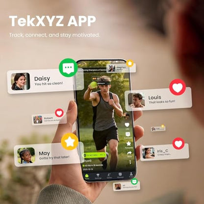 TEKXYZ® Classic Boxing Reflex Ball Pack with App - 3 Balls, 1 Band | Includes the full 2-ball pack & App features + 1 green BOXERS ball: harder, faster, max punch feedback.