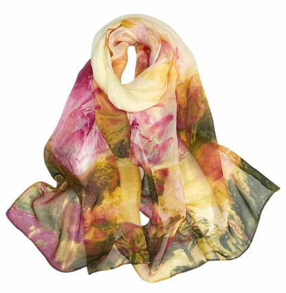 Xyueanlo Fashion Scarves for Women Lightweight Elegant Scarf Sunscreen Wraps Shawls - color: Nymphaea Yellow