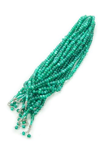 ihvan online, Tasbih Prayer Beads 99, Pack of 10, Muslim Prayer Bead, Islamic Rosary Bead, Dhikr, Tasbeeh Bulk, Misbaha, Masbaha, Tespih, Islamic Gift for Ramadan & Mawlid & Hajj Umrah - color: Green