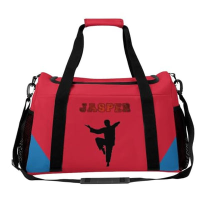 Custom Name Taekwondo Karate Duffle Bag for kids Boy Girls,Personalized Martial Arts Gear Bag,Water-Resistant Sparring Equipment Red Taekwondo - color: Taekwondo Karate-07