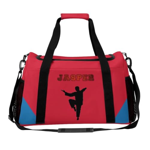 Custom Name Taekwondo Karate Duffle Bag for kids Boy Girls,Personalized Martial Arts Gear Bag,Water-Resistant Sparring Equipment Red Taekwondo - color: Taekwondo Karate-07