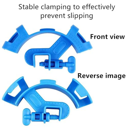 Fish Tank Water Pipe Clamp, Adjustable Fish Tank Tubing Holders Pipe Fixing Bracket, Aquarium Hose Clip Water Changer Holder for Fish Tank Cleaning Water Changing