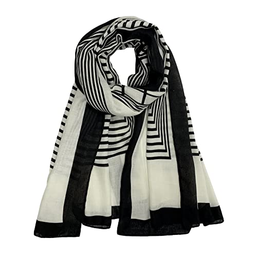 FINIZO Women's Fashion Scarves, Lightweight Cotton Blend Neck Scarves - color: 22