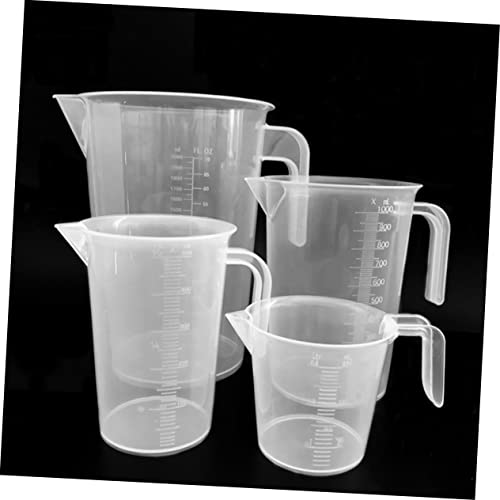 3 Pcs Aquarium Measuring Cup Triangle Spout Fish Tank Scale Cup Water Changing Fish Catching Tool