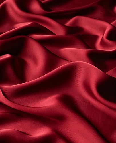 Lina & Lily Luxury Satin Hijab Head Scarf Shawl Wrap for Muslim Women Extra Long - color: Burgundy