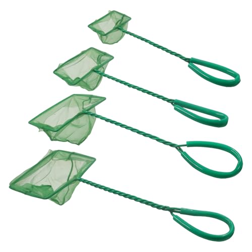 BokWin Multi-Size Small Fish Net, 4 Pack Bait Fish Net,for Aquarium, Fishes Tank, Pond (3inch 4inch 5inch 6inch)