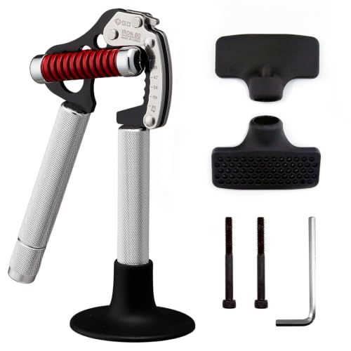 GD IRON GRIP Pinch Grip Set (Rock Climbing Grip Trainer) Grip Strength Trainer Adjustable Hand Grip Strengthener Hand Grip Exerciser Strengthener Wrist Strengtheners for Climbing Finger Training - color: EXT.P 80 (55~176lbs) Red, Silver