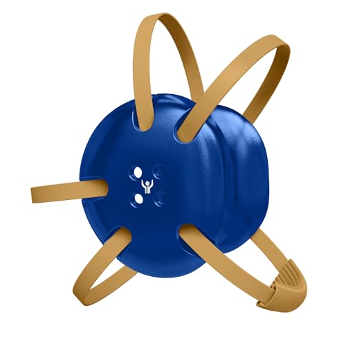 Great Call Athletics | Wrestling Classic Headgear Earguard Adult Grappling Head Gear Adjustable Ear Guards Vegas Gold Straps - style: Royal Blue w/ Vegas Gold Straps