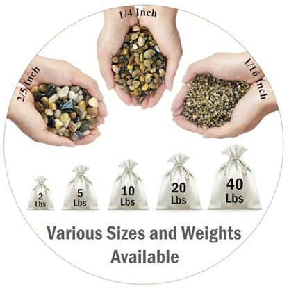 FANTIAN 2 lbs Aquarium Sand. 1/16 Inch Fish Tank Coarse Sand Pea Gravel for Substrate, Terrariums, Vase, Plant, Soil Cover and Outdoor Landscaping - size: 1/16 Inch