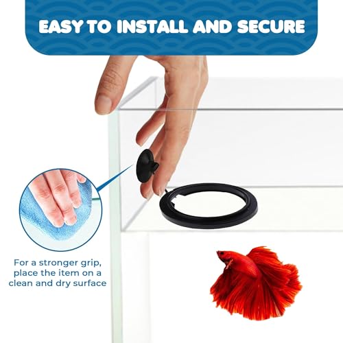 SunGrow Betta Feeding Ring, Prevent Water Turbulence from Washing Food into Filter, Practical Round Floating Food, Suitable for Guppy, Goldfish and Other Small Fish (1 Pc)