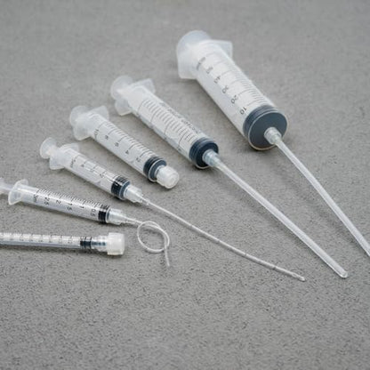 20ml Luer Lock Syringe with Cap and Soft Plastic Tube, 10 Pack | Suitable for Pet Liquids Feeding, Individually Wrapped - size: 20ml - 4.0mm Tube